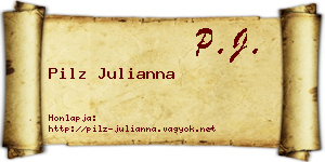 Pilz Julianna névjegykártya